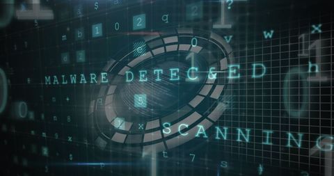 Digital Interface Displays Malware Detected Message - Download Free Stock Images Pikwizard.com