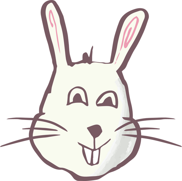 Whimsical Rabbit Face Graphic Transparent Background Cute Easter Animal Illustration - Download Free Stock Videos Pikwizard.com