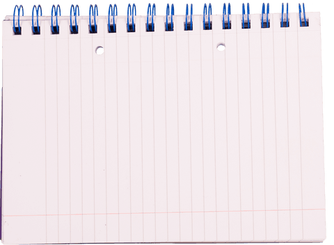 blank white notebook with spiral binding on transparent background - Download Free Stock Videos Pikwizard.com