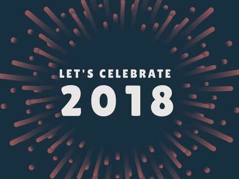 vintage fireworks design for 2018 celebration - Download Free Stock Templates Pikwizard.com
