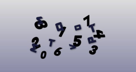 Dynamic Numerals and Alphabets on Soft Gradient Background - Download Free Stock Images Pikwizard.com