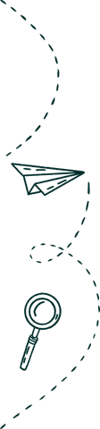 Transparent Paper Airplane and Magnifying Glass Navigational Journey - Download Free Stock Videos Pikwizard.com