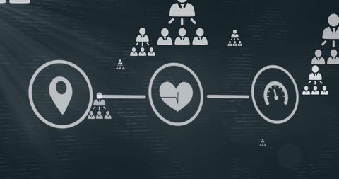 network of communication concept with global connectivity symbols - Download Free Stock Images Pikwizard.com