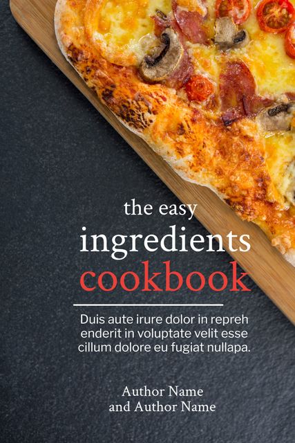 Simple Ingredients Cookbook Featuring Pizza Recipes - Download Free Stock Templates Pikwizard.com