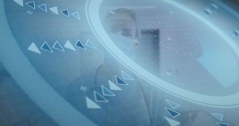 Doctor with Tablet and Futuristic Interface in Hospital - Download Free Stock Images Pikwizard.com