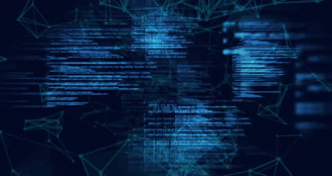 Digital Data Networks with Abstract Processing Animation