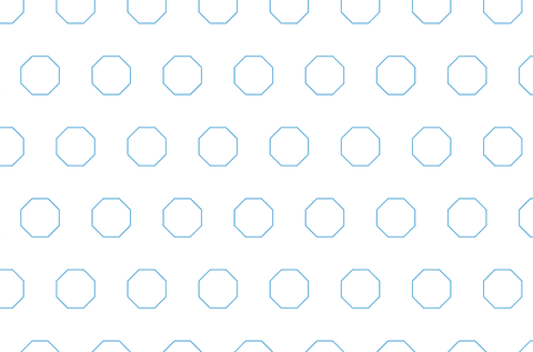 Blue octagon pattern transparent background vector art