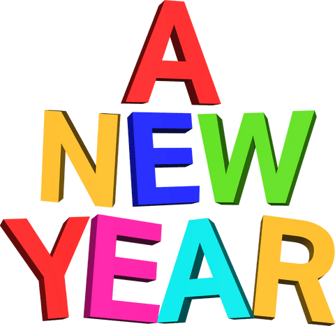 colorful new year celebration text transparent background illustration - Download Free Stock Videos Pikwizard.com