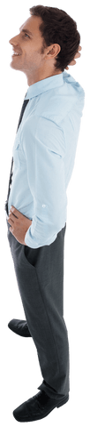 Transparent Businessman Thinking, Smiling with Hand on Head - Download Free Stock Videos Pikwizard.com