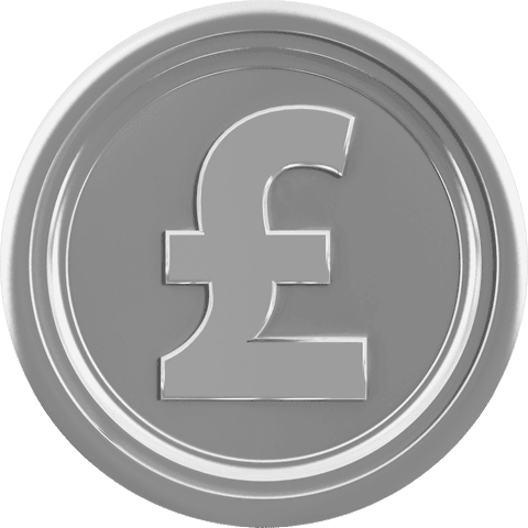 Silver Pound Coin Vector on Transparent Background - Download Free Stock Videos Pikwizard.com