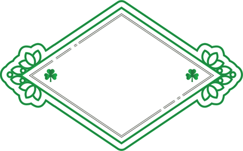 St. Patrick's Day Floral Frame with Green Clovers on Transparent Background - Download Free Stock Videos Pikwizard.com
