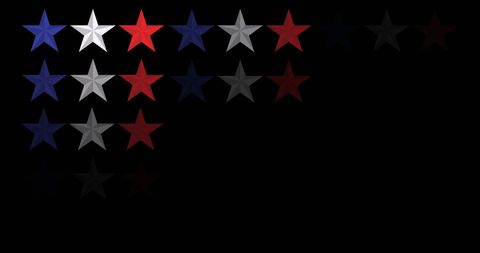 American Flag Stars on Black Background Symbolizing Patriotism