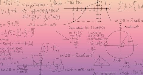 Complex Mathematical Data Processing on Gradient Background - Download Free Stock Images Pikwizard.com