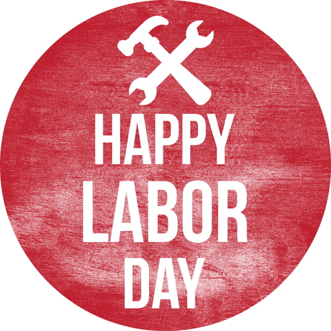 happy labor day text on transparent red circle background - Download Free Stock Videos Pikwizard.com