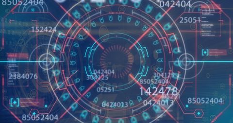 Futuristic Digital Interface with Data Streams and Holographic Display - Download Free Stock Images Pikwizard.com