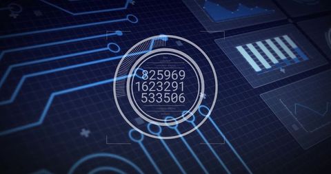 Digital Interface with Data Visualization and Tech Elements - Download Free Stock Images Pikwizard.com