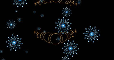 Winter Festive Snowflake and Holiday Pattern