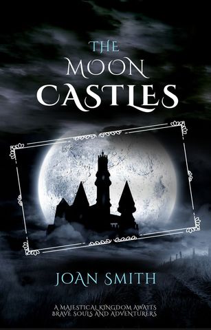 mysterious castle silhouette against full moon fantasy cover - Download Free Stock Templates Pikwizard.com