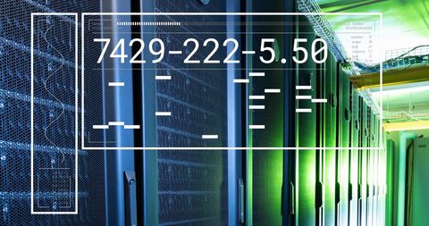 Servers and Data Interface with Green Lighting - Download Free Stock Images Pikwizard.com