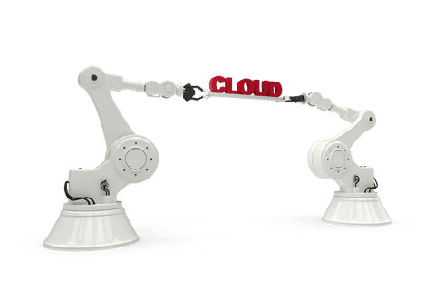 robotic arms holding cloud text transparent background - Download Free Stock Videos Pikwizard.com