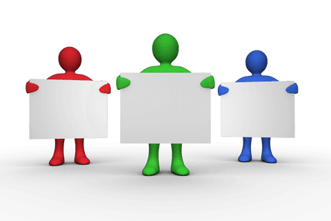 Colorful Characters Holding Transparent Billboards for Promotion - Download Free Stock Videos Pikwizard.com