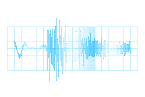 Blue Soundtrack Waveform on Transparent Background - Download Free Stock Videos Pikwizard.com