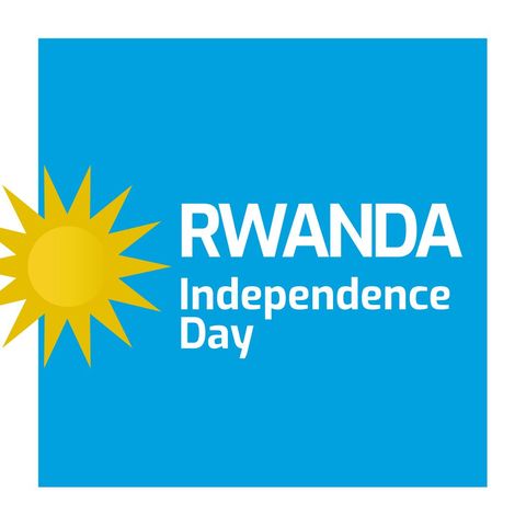 rwanda independence day celebration design on blue background - Download Free Stock Templates Pikwizard.com