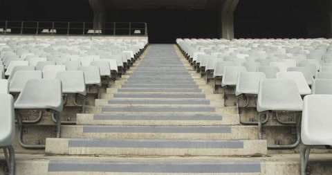 Empty Tiered Stadium Seats and Concrete Steps - Download Free Stock Images Pikwizard.com