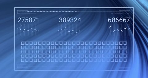 Futuristic Data Analytics with Numbers on Abstract Blue Background - Download Free Stock Images Pikwizard.com