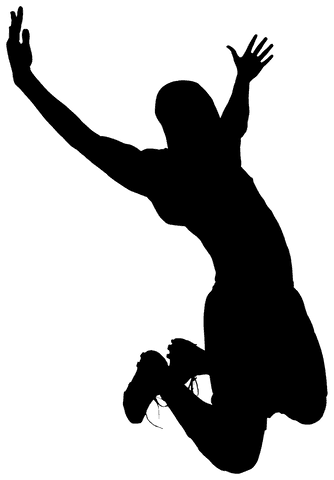 Football Player Silhouette with Raised Hands on Transparent Background - Download Free Stock Videos Pikwizard.com