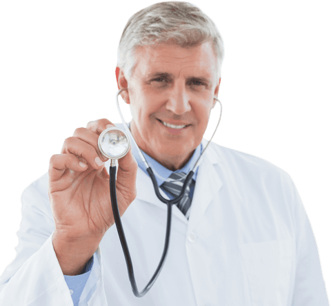 confident doctor smiling with stethoscope in transparent background - Download Free Stock Videos Pikwizard.com