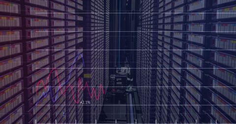 Digital Data Processing over High-Density Server Racks - Download Free Stock Images Pikwizard.com