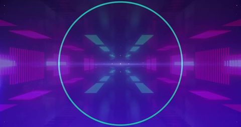 Futuristic Neon Data Visualization Background with Global Theme