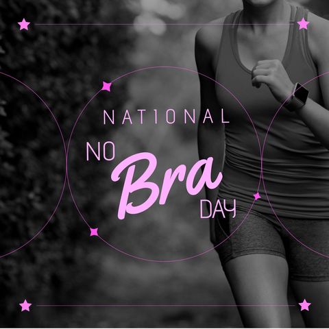 celebrating national no bra day with active exercise - Download Free Stock Templates Pikwizard.com