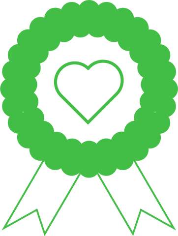 red award ribbon with heart icon on transparent background - Download Free Stock Videos Pikwizard.com