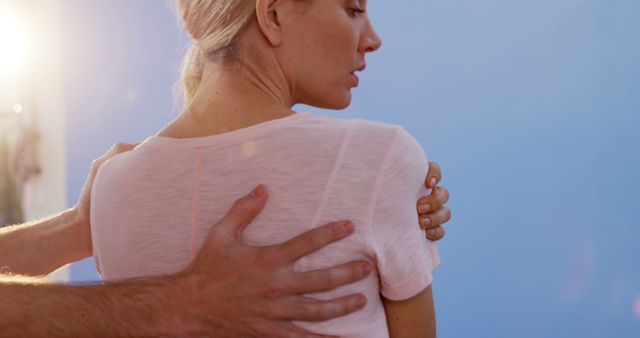 Physical Therapist Helping Woman with Shoulder Recovery Exercise - Download Free Stock Images Pikwizard.com