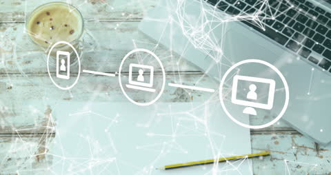 Futuristic Digital Networking Technology Concepts