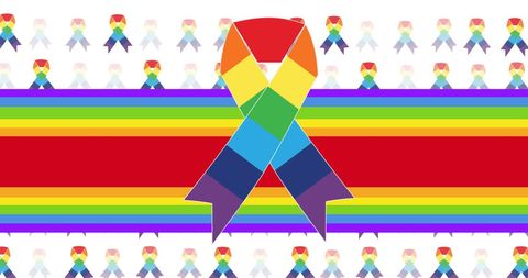 Rainbow Ribbon Symbolizing Pride and Equality Celebration - Download Free Stock Images Pikwizard.com