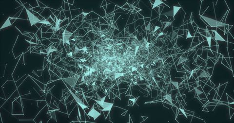 Digital Network with Glowing Polygonal Connections - Download Free Stock Images Pikwizard.com