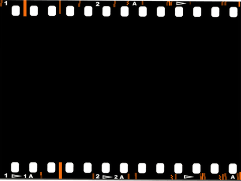 transparent film border sprocket holes and orange stripes - Download Free Stock Videos Pikwizard.com