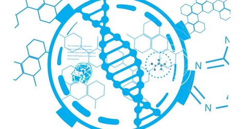 DNA Strands and Scientific Data Interface Concept - Download Free Stock Images Pikwizard.com