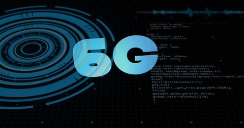 5G Technology Interface with Digital Scanner and Data Stream - Download Free Stock Images Pikwizard.com