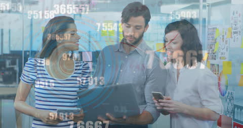 Data Analysis Brainstorming in Modern Office Environment