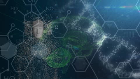 Futuristic Digital World with VR and Neural Networks