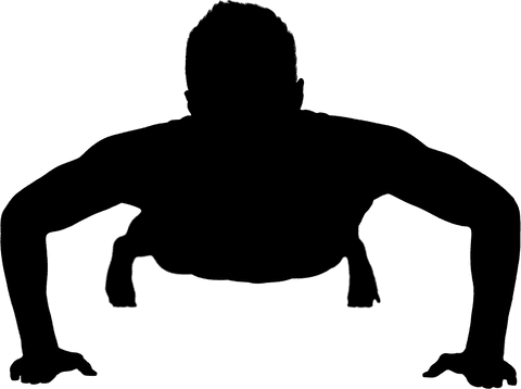 Flexible Sportsman PNG Silhouette on Transparent Background