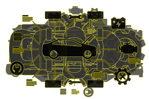 transparent vector car service blueprint illustration - Download Free Stock Videos Pikwizard.com