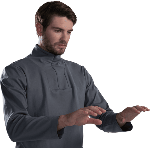 transparent image of man gesturing keyboard typing - Download Free Stock Videos Pikwizard.com