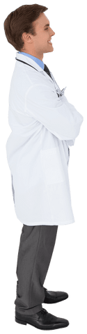 transparent image of doctor smiling with arms crossed - Download Free Stock Videos Pikwizard.com