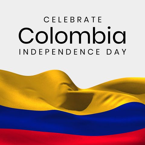 Colombia Independence Day Celebration with Flag Highlight - Download Free Stock Templates Pikwizard.com
