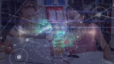 Children Learning with Digital Network Overlay in Classroom